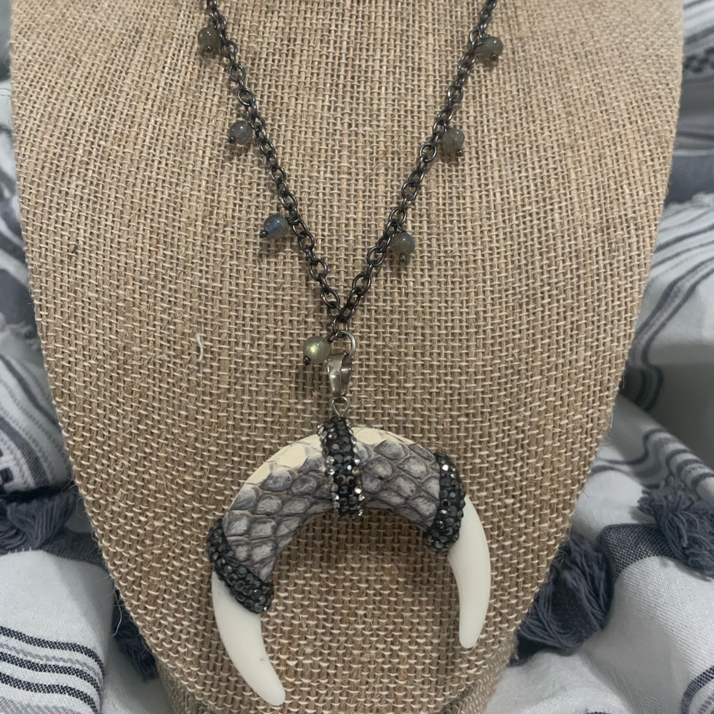 Raw and Rebellious Crescent Bead Necklace